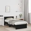 vidaXL Rama łóżka dąb czarny 90 x 200 cm materiał Podgląd zdjęcia produktu 3