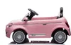 A pink toy Fiat 500 car for children, shown from the side against a white background. Náhľad obrázku produktu