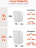 A product image displaying two different sizes of food storage containers with their dimensions and capacity information. Náhled obrázku produktu
