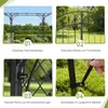 FCH Łuk ogrodowy z drzwiami 122x41x208 cm, metalowy łuk Podgląd zdjęcia produktu 4