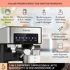 Klarstein Espresso Siebträgermaschine mit Milchaufschäumer, Produktbild-Vorschau 2