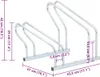 vidaXL Stojan na bicykle pre 2 bicykle Voľne stojaci Náhľad obrázku produktu 6