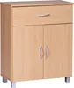 A standalone wooden cabinet with a drawer and two doors, shown from the front. Anteprima dell’immagine prodotto