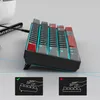 65% Mechanische Tastatur DE Layout, 69 Tasten, Rote Produktbild-Vorschau 5