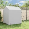 vidaXL Outdoor-Hundezwinger mit Dach Silbern 2x6x2,5m Produktbild-Vorschau 3