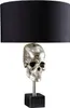 Extravagante Tischlampe SKULL 56cm schwarz silber Metall Produktbild-Vorschau 11