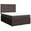 Boxspringbett mit Matratze Dunkelbraun 140x200 cm Stoff Produktbild-Vorschau 1