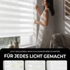 Doppelrollo Fenster ohne Bohren Zevra 60x160cm weiß Produktbild-Vorschau 3