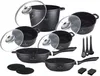 A collection of cookware and kitchen utensils arranged on a white background. Produktbild-Vorschau