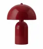 Opviq, Moderne Tischlampe mit Metallkörper, Rot, 35 cm hoch Produktbild-Vorschau 2
