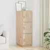 vidaXL Vysoká doska 34x40x108,5 cm z masívneho dreva Náhľad obrázku produktu 4
