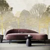 Muralo Vlies Fototapete für Wohnzimmer BÄUME Pflanzen Beton Produktbild-Vorschau 4
