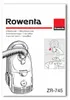Rowenta 6x sacchi ORIGINALI aspirapolvere Dymbo RS005 RS020 Anteprima dell’immagine prodotto 1