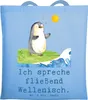Mr. & Mrs. Panda Tote Bag Fließend Surfen - Sky Blue - Produktbild-Vorschau 1