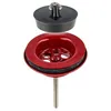 tecuro Universal Ablaufventil rot RAL 3003, 1 1/4 Zoll - Produktbild-Vorschau 1