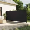vidaXL Bočná výsuvná markíza čierna 160x500 cm Náhľad obrázku produktu 2