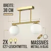 Stropné svietidlo MasterLED 2-svetelné zlaté, pre E27 G45, Náhľad obrázku produktu 3