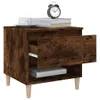 vidaXL Nočný stolík Smoked Oak 50x46x50 cm odvodený výrobok Náhľad obrázku produktu 3