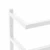 The Living Store Handtuchständer Weiß 24x12x48 cm Stahl Produktbild-Vorschau 6