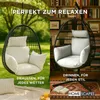 HOMESCAPES Coussin pour fauteuil suspendu Outdoor nature Voir les images du produit 5