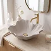 Rea Umywalka Nablatowa Flower Beige Podgląd zdjęcia produktu 2
