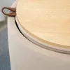 HOMCOM 2-in-1 Ottoman Stool Poggiapiedi rotondo con spazio Anteprima dell’immagine prodotto 9