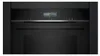 Siemens iQ700, Einbau-Backofen mit Dampfunterstützung, 60 x 60 cm, Schwarz, Edelstahl, HR736G1B1 Frontansicht geschlossen Einbau Produktbild-Vorschau