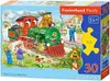 Puzzle 30 dílů Zelená lokomotiva 3433 Náhled obrázku produktu 1