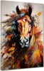 Pferd frontal Colour PopART Leinwandbild Wandbild Produktbild-Vorschau 1
