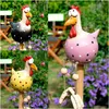 Keramik Huhn Gartendeko, Gartendeko Hühnerdeko, Produktbild-Vorschau 4