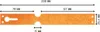 CombiCraft Tyvek štrbinové štítky 220 x 25,4 mm oranžové - Náhľad obrázku produktu 2
