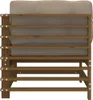 vidaXL Ecksofas mit Kissen 2 Stk. Honigbraun Massivholz Produktbild-Vorschau 7