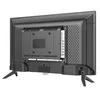 The back of a black LED television with its stand attached, isolated on a white background. Náhled obrázku produktu
