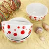 Pula rouge points 6x bol à céréales Ø14cm 400ml porcelaine Voir les images du produit 2