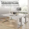 bümö Schreibtisch elektrisch XBHM - Nachbildung: Buche, Produktbild-Vorschau 2