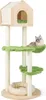 COSTWAY Arbre à chat 139cm, Arbre à chat multicouche avec Voir les images du produit 1