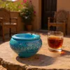 Marokańska popielniczka Marrakech Blue - model duży Podgląd zdjęcia produktu 3