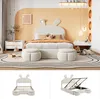 A bedroom scene with a bunny-themed bed and side tables, with close-ups of the bed frame. Anteprima dell’immagine prodotto