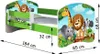 Letto ACMA per giovani letto per bambini letto junior Anteprima dell’immagine prodotto 3
