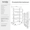 tectake® Turmwäscheständer Odelia klappbar 6 drehbare Produktbild-Vorschau 5