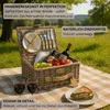 Sänger Picknickkorb Amrum aus Weide 13 teilig für 2 Produktbild-Vorschau 5