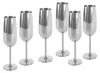 Echtwerk  Sekt-/Champagnerkelch Set 6tlg aus Edelstahl, Produktbild-Vorschau 3