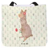 Mr. & Mrs. Panda Tote Bag Alpaka Blume - Kaktus Grün - Produktbild-Vorschau 1