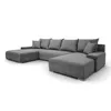 FurMeb24 ECKSOFA LAVANO U-form 348 x 188 cm HELLGRAU - mit Produktbild-Vorschau 2