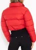 ASKSA Damen Puffer Jacke Kurz Stehkragen Gesteppte Cropped Produktbild-Vorschau 4