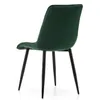 A single green upholstered chair with black legs, shown from the back. Podgląd zdjęcia produktu