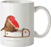 Mr. & Mrs. Panda Tasse Rotkehlchen Schlitten - Weiß - Produktbild-Vorschau 1