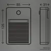 Sensor LED Außenleuchte, 8,5 cm, 0,18 W, Titan-Silber, Produktbild-Vorschau 8