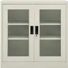 vidaXL Armadio per ufficio grigio chiaro 90x40x90 cm Anteprima dell’immagine prodotto 1