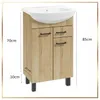 Stamar | Armoire de salle de bains avec lavabo - 50 cm Voir les images du produit 3